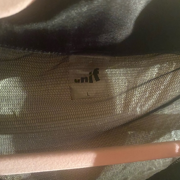 Black sheer unif button down shirt🪶🖤🖤 - Picture 3 of 5